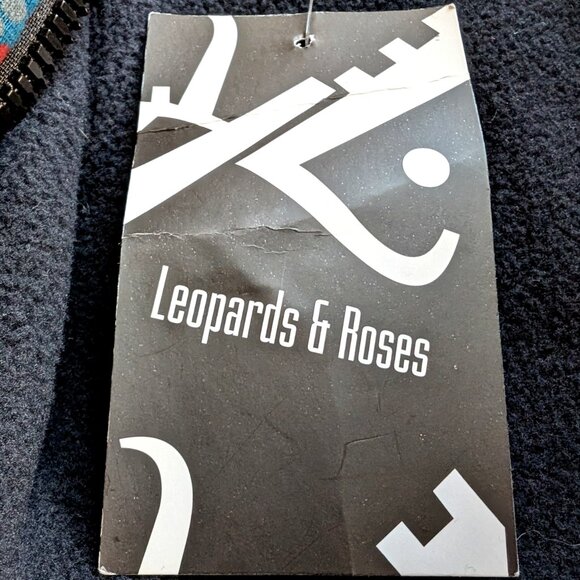 LEOPARDS & ROSES coat jacket Sz S embroidered 100% COTTON ETHICAL MADE in NEPAL - Picture 9 of 14